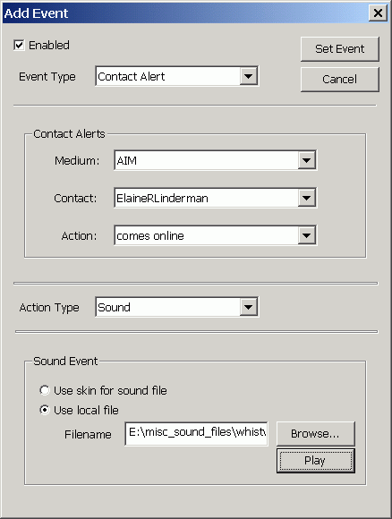 alert box